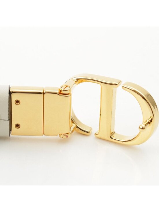 Dior CD Logo 30 Toronto Montaigne 20 Slim Smooth Calfskin Reversible Belt White main image 10
